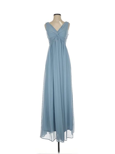 Birdy Grey Cocktail Dress Size: X-Small Blue Dresses - new. 100% Polyester, Bridesmaid, V Neck, Long, Sleeveless | Birdy Grey Cocktail Dress - Bridesmaid: Blue Dresses - New - Size X-Small Bridesmaid Blue Dresses, Grey Cocktail Dress, Bridesmaid Blue, Gray Cocktail Dress, Birdy Grey, Birdy, Blue Dresses, New Dress, Cocktail Dress