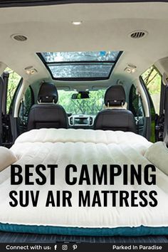Bed In The Back Of A Car, Car Camping Bed Ideas, Camping In A Suburban, Camping In An Suv, Small Suv Camping, Camping In Your Suv, Bed In Back Of Car, Camping In Your Car, Car Camping With Kids