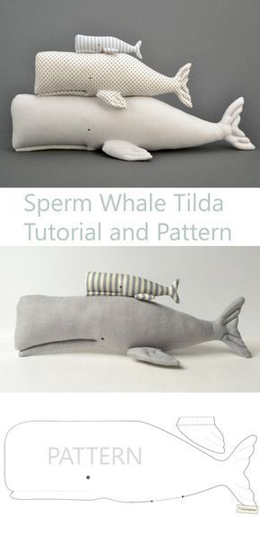 Whale Pattern, Diy Bebe, Sperm Whale, Animal Sewing Patterns, Sewing Stuffed Animals, Baby Sewing Projects, Fabric Toys, Small Sewing Projects, Baby Projects
