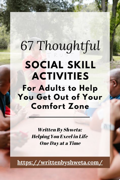 social skills, social skill activities Social Emotional Learning For Adults, Social Skills For Adults With Intellectual Disabilities, Life Skill Group Activities, Social Skills Activities For Adults With Disabilities, Elementary Group Activities, Seeking Safety Group Activities, Inclusion Activities For Adults, Recreational Therapy Activities For Adults, Relaxation Activities For Adults