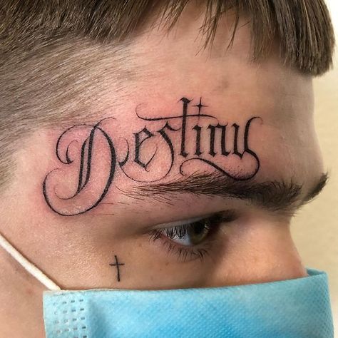 GOOD COMPANY en Instagram: “DESTINY . . I don’t do nearly as many face tatts as I would like to lol but y’all got jobs and shit so I understand 😂😔 Thanks Colby for…” Instagram, Tattoos, Sleep Book, Artist Tattoo, I Understand, Colby, Destiny, On Instagram