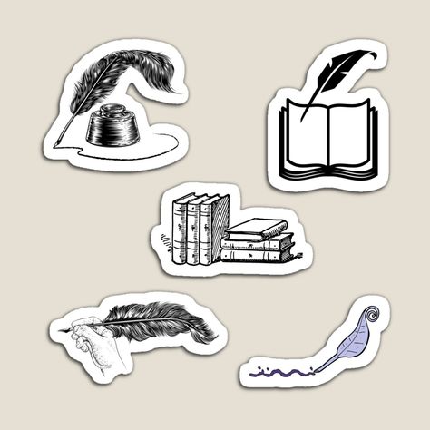 Hand Writing Sticker Pack- 5 pieces Book Lovers by AmazingEcraft | Redbubble Literature Stickers Printable, Writing Stickers Aesthetic, English Stickers Printable, English Stickers Aesthetic, English Subject Aesthetic, Publisher Aesthetic, Literature Stickers, English Stickers, Writing Stickers