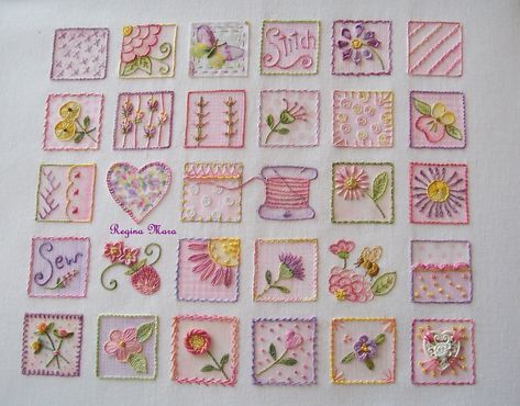 Crabapple Hill Studio Stitch along - All squares done! Crabapple Hill Studio, Crabapple Hill Quilts, Fabric Embroidery Design, Crabapple Hill, Brazilian Embroidery Stitches, Embroidery Sampler, Redwork Embroidery, Embroidery Book, Hand Embroidery Projects