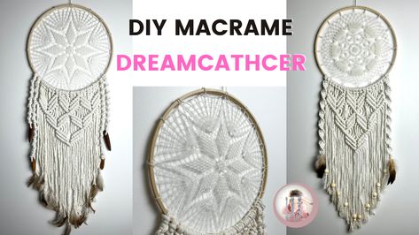 Macrame Tutorials — Interwoven Studio Dreamcatcher Tutorial, Learning Macrame, Making Dream Catchers, Diy Dream Catcher Tutorial, Macrame Dreamcatcher, Dream Catcher Patterns, Dream Catcher Tutorial, Macrame Wall Hanging Tutorial, Macrame Tutorials