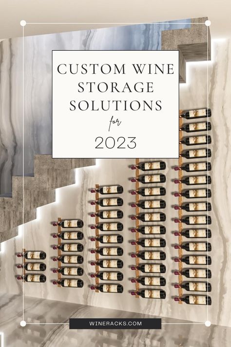 Don't settle for a standard wine cellar. Let our expert designers create a unique and customized wine storage solution for your home. Contact us today! Weekapaug Inn, Cabinet With Wine Rack, Wine Cellar Ideas, Wellness Center Design, Metal Wine Racks, Modern Wine Rack, Wine Closet, Home Wine Cellars, Curtain Holdbacks