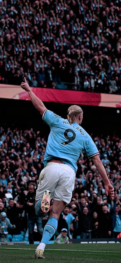 Haaland Celebration Man City, Haaland Manchester City Wallpaper, Haaland Wallpapers 4k, Football Legends Wallpaper, Haaland Aesthetic, Erling Haaland Aesthetic, Haaland Wallpaper Man City, Man City Haaland, Football Haaland