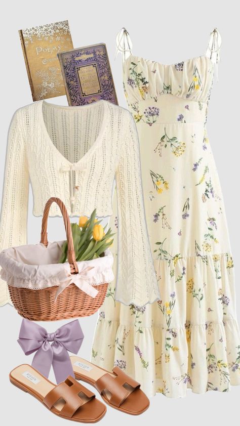 spring outfit 🌻 #modest #christian #cottagecore #outfitideas Modest Outfits Aesthetic, Christian Outfits Modesty, Christian Modest Outfits, Modest Christian Clothing, Christian Modesty, Modest Christian, Cottagecore Outfit, Outfit Modest, Cottagecore Outfits