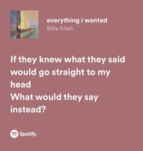 Everything I Wanted Lyrics, Lyrics Billie Eilish, Billie Eilish Lyrics, Everything I Wanted, Lyric Poster, Music Song, Lyrics Music, Billie Eilish