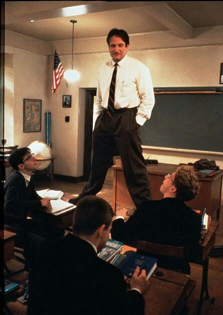 Dead Poets Society.  Robin Williams, the captain. John Forsythe, Sean Leonard, Good Will Hunting, Photo Star, Ingmar Bergman, Captain My Captain, Septième Art, I Love Cinema, Dead Poets Society