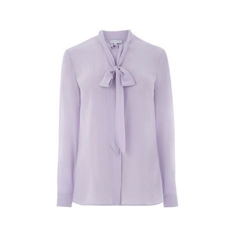 Warehouse Warehouse Silk Tie Neck Blouse Size 6 (5.275 RUB) ❤ liked on Polyvore featuring tops, blouses, lilac, silk top, purple silk blouse, silk neckties, neck ties and silk neck ties Lilac Blouse, Lilac Top, Blouse Silk, Blouse Neck, Tie Neck Tops, Purple Blouse, Tie Neck Blouse, Purple Silk, Neck Ties