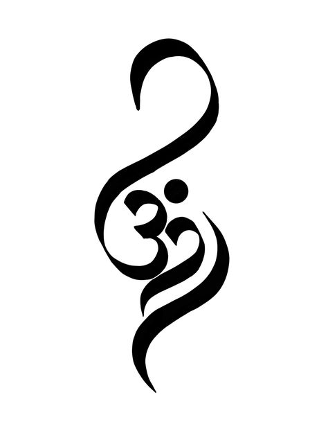 Simple oham tattoo Om Name Tattoo, Om Tattoo Simple, Om Line Art, Fine Line Om Tattoo, Om Tattoo Stencil, Om Tattoos For Women, Ohm Drawing, Indian Symbols Tattoo, Om Tattoo Design Men