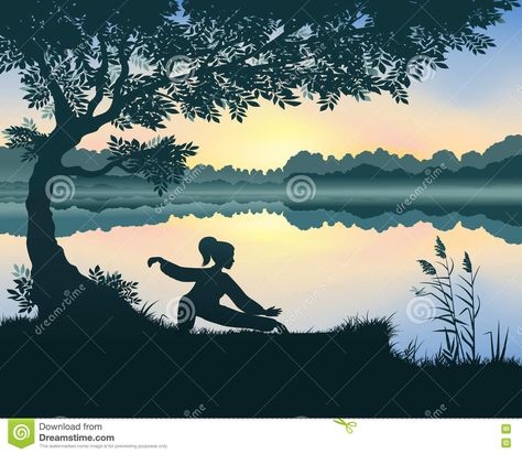 Lake Illustration, Tai Chi Chuan, Fruit Wallpaper, Martial Arts Workout, Children Room, Woven Wallpaper, Cartoon Images, Wallpaper Mural, Tai Chi