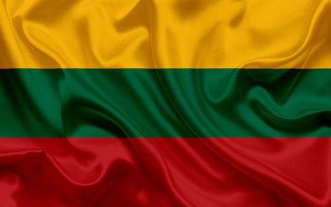 Download wallpapers Lithuanian flag, Lithuania, Europe, silk, flag of Lithuania Latvian Flag, Lithuanian Flag, St George Flag, Lithuania Flag, Preschool Designs, Rasta Colors, Divorce Papers, Flag Tattoo, Leaf Images