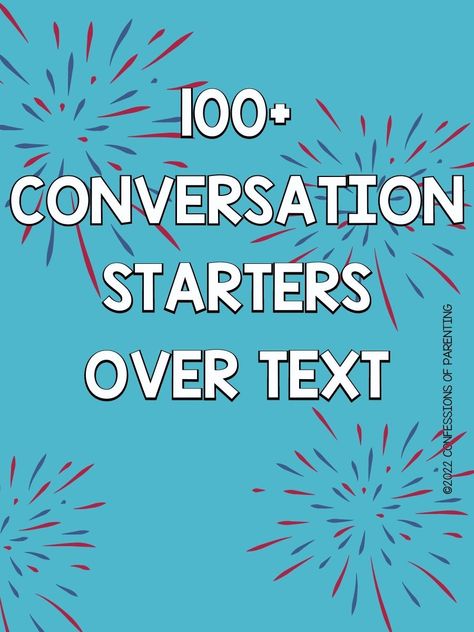 100 Conversation Starters Over Text You Want To Use! Starter Questions Conversation, Witty Conversation Starters, Starter Conversation Texting, Texting Conversation Starters, Teen Conversation Starters, Funny Conversation Starters Texting, How To Start A Conversation Over Text, Start A Conversation With A Guy Texts, How To Continue A Text Conversation