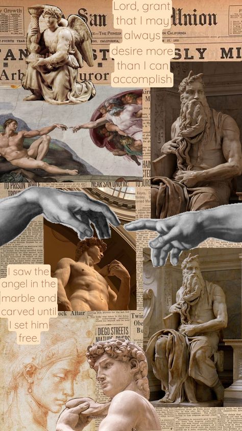 Michelangelo mood board Art, Art Aesthetic Wallpaper, Aesthetic Wallpapers, Mood Board