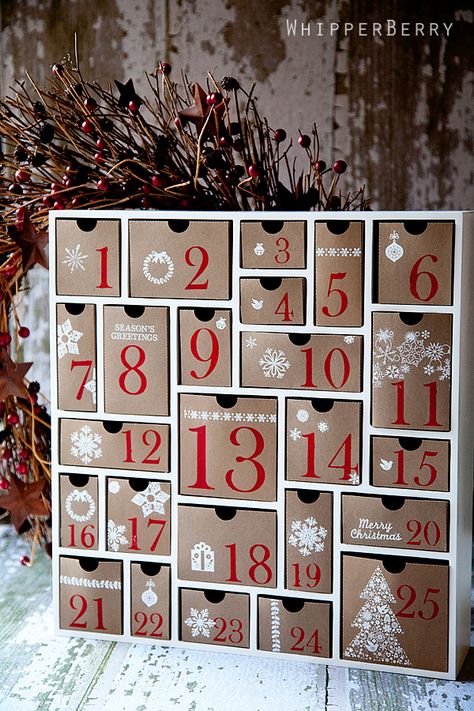 Easy DIY Advent Calendars It’s such a fun time of year where the kids are super excited for jolly St. Nicholas to come to town! Have a fun month counting down with these easy DIY advent calendars! Enjoy! 1. Such a darling way to hold little gifts for the kiddos! Even for lots of kids, … Advent Calendar Ideas, Cool Advent Calendars, Homemade Advent Calendars, Advent For Kids, Hantverk Diy, Wooden Advent Calendar, Advent Calenders, Diy Calendar, Christmas Calendar