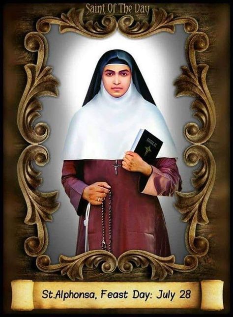 Saint Alphonsa of the Immaculate Conception St Alphonsa, The Immaculate Conception, Everyday Prayers, Immaculate Conception, Spiritual Words, Anime Poses, Inspirational People, Catholic Church, Catholic