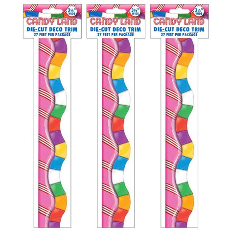 Candy Theme Classroom, Bulletin Borders, School Door Decorations, Candy Land Theme, Candyland Birthday, Candyland Party, Candy Theme, Candyland Decorations, Michael Store