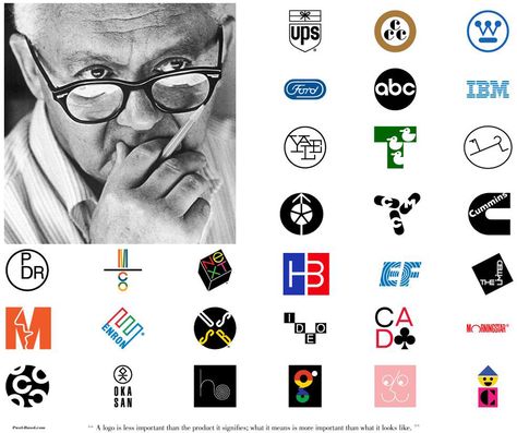 PAUL RAND was a well-known American graphic designer, best known for his corporate logo designs. Rand was educated at the Pratt Institute, the Parsons School of Design, and the Art Students League. He was one of the originators of the Swiss Style of graphic design. Rand taught design at Yale University in New Haven, Connecticut. Rand was inducted into the New York Art Directors Club Hall of Fame in 1972. He designed many posters and corporate identities, including the logos for IBM, UPS and ABC. Paul Rand Logos, Pretty Little Fawn, Modern Coffee Shop, Corporate Logo Design, Pratt Institute, Profile Logo, New Haven Connecticut, Swiss Style, Logo Minimal