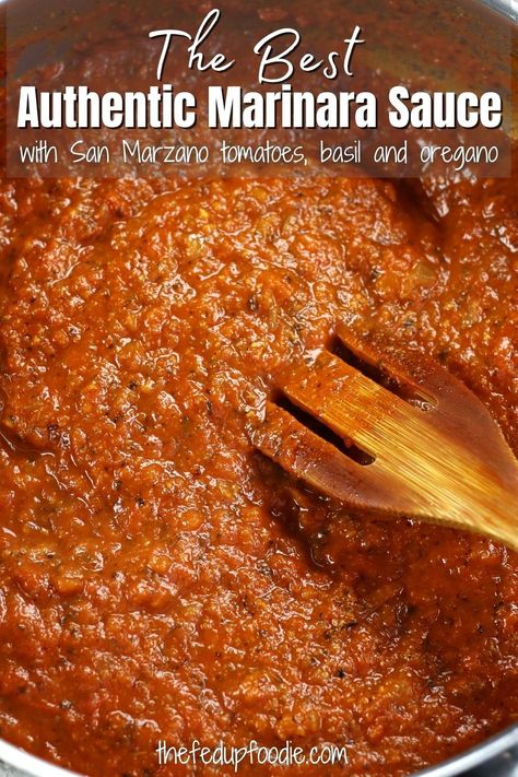 Homemade Marinara Sauce Whole Tomatoes, Marina Sauce Recipe, Mariana Sauce Homemade, Marinara Meat Sauce Homemade, All Day Marinara Sauce, Light Marinara Sauce, Chunky Marinara Sauce Homemade, Maranera Sauce Sauce, Traditional Marinara Sauce