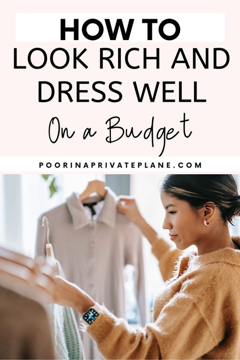 You don't have to be rich or dress like a celebrity in order to look good and feel confident. In this article, I reveal my tricks for looking great on the cheap. From how to find designer quality clothes at thrift stores, where you can get deals on luxury brands online without breaking your budget; to dressing well with just one item of clothing - here are some tips that will save you money while making you appear richer than ever before! How To Dress Like Celebrities, Style On A Budget Clothing, Clothes That Make You Look Rich, How To Dress Wealthy On A Budget, Dress Like You Have Money, Good Quality Clothing Brands, How To Dress Wealthy, Dressing Like Old Money, How To Dress Like You Have Money