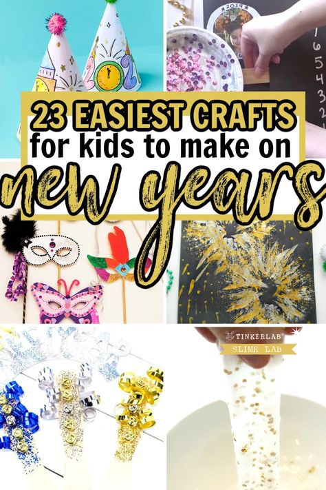 School Age New Years Crafts, New Year Kid Activities, New Year’s Eve Kids Activities 2023, New Year Eve For Kids Activities, Christian New Years Crafts For Kids, New Year’s Eve Kid Activities, New Year’s Eve Birthday Party For Kids, Craft For New Year For Kids, Kids Activities For New Years Eve