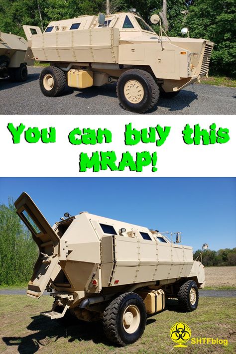 Ever dream of owning your own civilian MRAP bug out vehicle? You can with these Grizzly Armored Personnel Carriers (APC) from Bulletproof-It. These are the ultimate bug out vehicles or overlanding vehicles. #bugout #buggingout #prepper #mrap Best Bug Out Vehicle, Bug Out Vehicle Ideas, Bugout Truck, Bug Out Truck, Overlanding Vehicles, Bug Out Trailer, Bug Out Vehicle, Overland Vehicles, Bug Out Bag