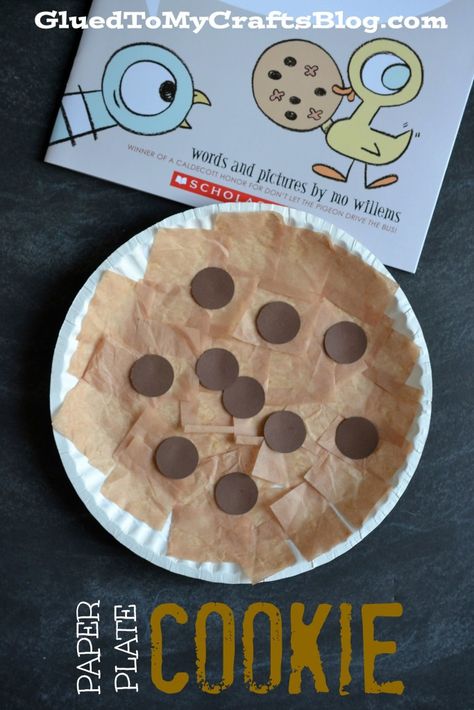 Paper Plate Cookie {Kid Craft} Crafts For Toddlers, Storytime Crafts, Mouse A Cookie, Cookie Craft, Cookies Theme, Mo Willems, Kraf Diy, Kid Craft, Daycare Crafts