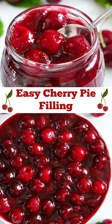 Canning Cherry Pie Filling Recipes Easy, Canning Cherry Pie Filling Recipes, Homemade Cherry Pie Filling Recipes Easy, Pie Cherries Recipes, Diy Cherry Pie Filling, Cherry Pie Recipes Homemade, Cherry Pie Filling Cookies, Cherry Pie Filling Recipes Homemade, Easy Cherry Pie Filling Recipes