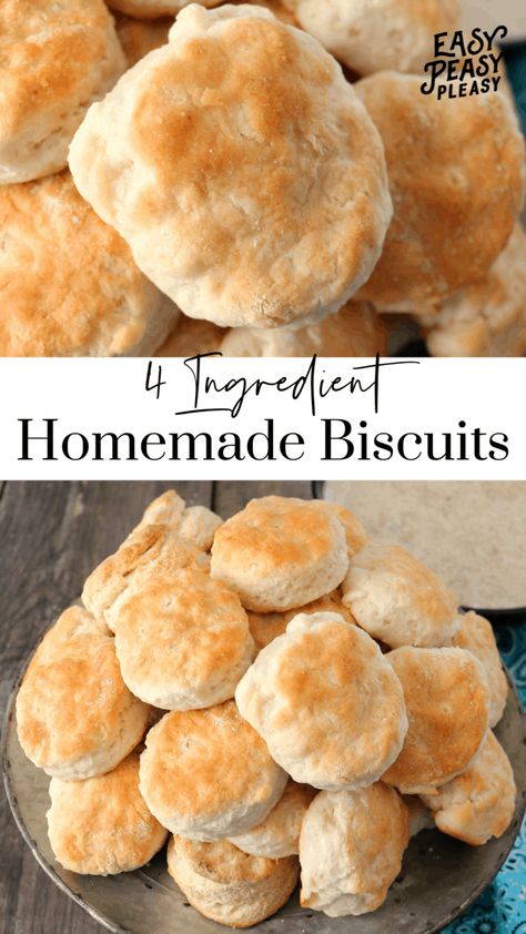 Best Homemade Biscuits Easy, Recipe Biscuits Homemade, Simple Homemade Biscuits Recipes, Perfect Biscuits Every Time, Super Easy Biscuit Recipe, Southern Style Homemade Biscuits, Biscuits Made With Half And Half, Biscuit Recipe With Yeast, Easy Quick Homemade Biscuits