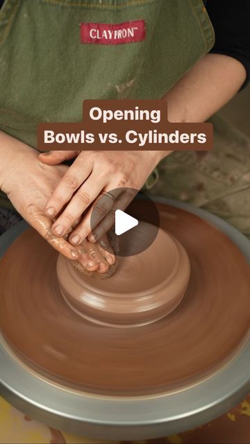 Twisted Clay on Instagram: "Everything on the wheel starts at a bowl or a cylinder. Here are some tips for making a bowl shape.  #pottery #ceramics #handmade #clay #art #ceramic #ceramicart #stoneware #potterylove #instapottery #wheelthrown #handmadepottery #pottersofinstagram #handmadeceramics  #tableware #contemporaryceramics #potterystudio #artist #glaze #potter #potterylife #potteryteacher #potteryglaze #glazingpottery #glazing #potterylife #potteryteacher #potterylesson #potteryhowto #potterytutorial" Pottery Wheel Techniques, Pottery Wheel Tutorials, Pottery Egg Separator, Simple Wheel Thrown Pottery, Throwing A Bowl On The Wheel, Beginner Pottery Ideas Wheel, Throwing Ideas Pottery, Easy Pottery Ideas For Beginners Wheel, Ceramics Ideas Pottery Wheel