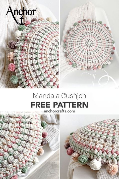 Crochet Round Cushion Cover, Crochet Round Cushion Pattern Free, Round Crochet Cushion Free Pattern, Round Crochet Cushion, Crochet Baby Pillow, Crochet Boho Pillow, Crochet Seat Cushion, Crochet Round Cushion, Crochet Round Pillow