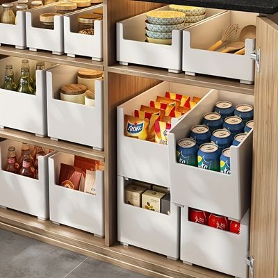 Ikea Containers Organization Ideas, Pantry Closet Design, Organiser Cucina, Craft Storage Box, Container Kitchen, Can Dispenser, Flatware Organizer, Declutter Kitchen, Under Sink Storage