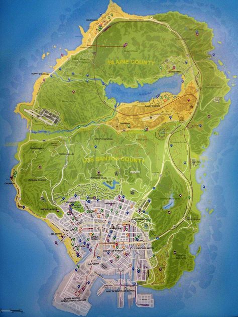 Rumour: GTA V leaked map illustrates Los Santos Santos, Gta V Secrets, Gta V Cheats, Gta V 5, Game Map, Bigfoot Sightings, Gta 4, Gta San, Gta 5 Online