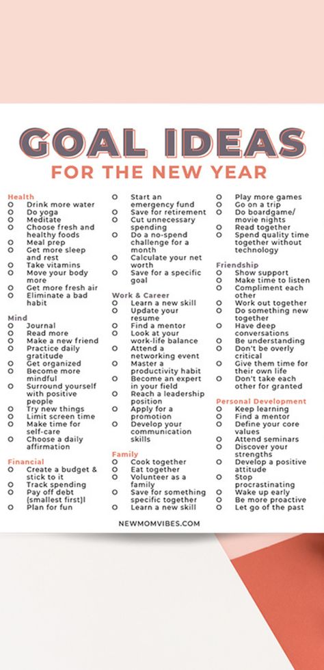 Tips For The New Year, New Years Habits Goal Settings, New Year Resolution Ideas For Students, New Year Resolution Board Ideas, How To Make A New Years Resolution List, Vision Board New Year Ideas, Family New Year Resolutions Goal Settings, New Years Resolution Categories, Planning For The New Year