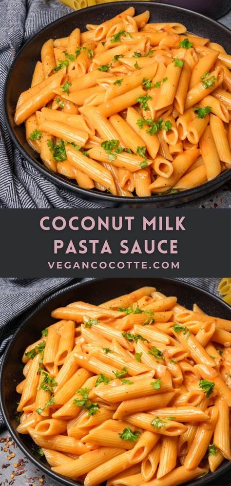 Dinner With Coconut Milk, Healthy Dairy Free Pasta Recipes, Gf Dairy Free Pasta Recipes, Coconut Milk Stir Fry Sauce, Paleo Creamy Pasta Sauce, Chicken Pasta With Coconut Milk, Paleo Chicken Pasta, Dinner Foods Healthy, Passau