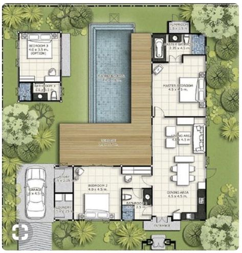 L Shape House Layout, 2 Bedroom 2 Bath House Plans L Shaped, L House Design Modern, L Shaped Building Design, L Shape Building Architecture Design, L Shape Small House Design, L Shape Home Plans, L Shape Villa Plan, L Shape House With Pool