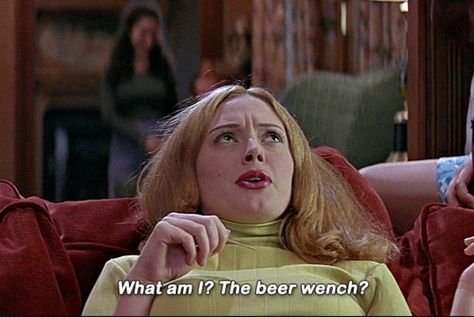 SCREAM (1996) #KillerQuotes nofspodcast.com/go Beer Wench, Scream 1996, Wes Craven, Brittany Murphy, Lauren German, The Queen's Gambit, Queen's Gambit, Steve Harrington, Melodrama