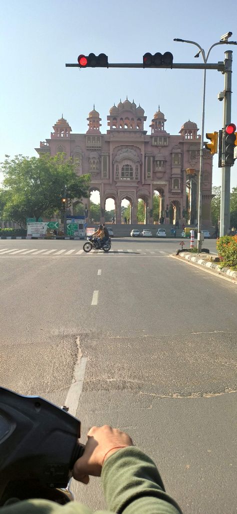 Jaipur bike trip Jaipur Aesthetic Story, Jaipur Instagram Story, Jaipur Pics, Jaipur Snap, Jaipur Aesthetic, Bike Trip, Bollard Lighting, Cute Couple Wallpaper, Bike Trips