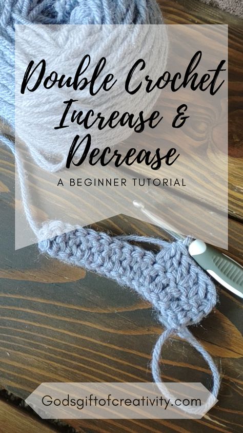 Learning how to increase and decrease simple crochet stitches is a huge part of growing as a crocheter. While some people rarely use these skills, others will need them for many projects. When you double crochet increase, you will be adding one more stitch to your row or round, and you will decrease by one stitch when you double crochet decrease. If you know how to double crochet already, then these skills should be easy for you to learn and incorporate into your stitching. Double Crochet Increase Stitch, How To Decrease Double Crochet, Double Crochet Decrease Tutorials, Double Crochet Projects, Double Crochet Increase, Crochet Learning, How To Double Crochet, Simple Crochet Stitches, Crotchet Stitches