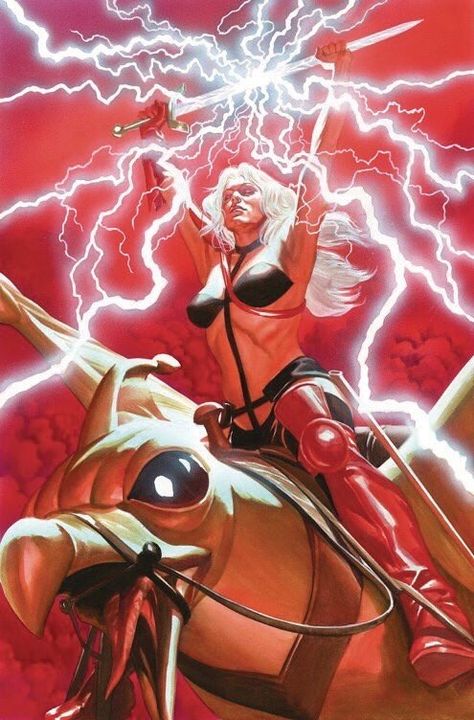 Taarna by Alex Ross Heavy Metal Movie Art, Heavy Metal Movie 1981, Taarna Heavy Metal, Heavy Metal Poster, Heavy Metal 1981, Heavy Metal Comic, Chica Heavy Metal, Heavy Metal Movie, Arte Heavy Metal