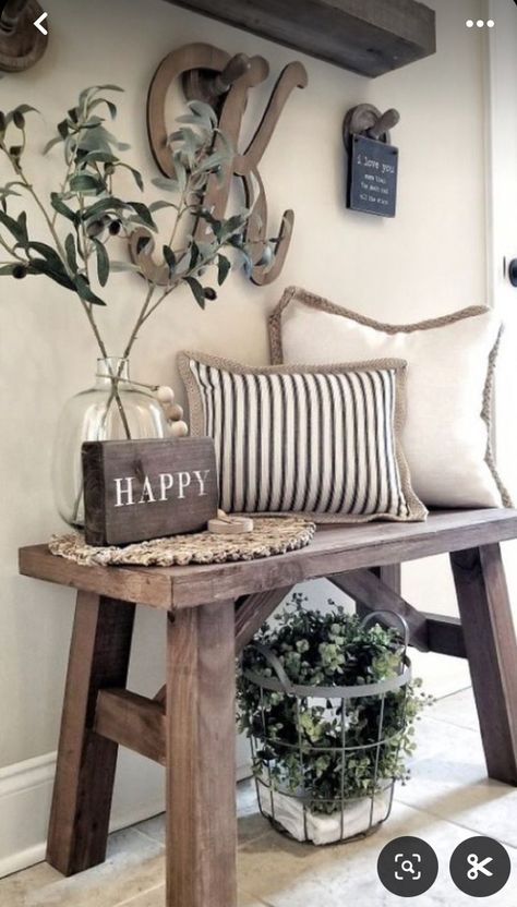 Small Living Room Farmhouse Style, House Decor Farmhouse Style, Small Modern Farmhouse Living Room, Rustic House Interior, Farmhouse Nursery Ideas, Farmhouse Furniture Ideas, Farmhouse Hallway Decor, House Interior Modern, Living Room Designs Farmhouse