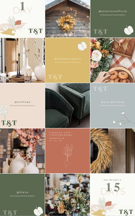 Natural Instagram Feed, Luxury Instagram Feed, Instagram Grid Design, Green Academia, Instagram Feed Planner, Earthy Aesthetic, Instagram Feed Layout, Instagram Grid, Instagram Layout