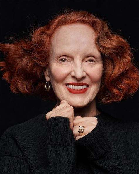 Art + Commerce | Grace Coddington for Merit Beauty, 2024. Photographer and Director: Craig McDean. Styling: Anne Christensen. @Merit… | Instagram Merit Beauty, Grace Coddington, French Bob, Cool Signatures, Craig Mcdean, Fresh Cut, Inspirational People, My Favorite, Magazine