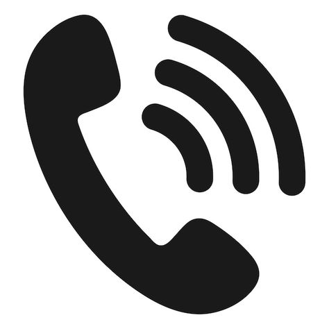 Vector vector phone icon | Premium Vector #Freepik #vector #telephone #call #call-button #hotline-icon Cellphone Logo, Logo Telephone, Telephone Logo, Phone Call Icon, Call Vector, Telephone Icon, Call Icon, Phone Ringing, Call Logo