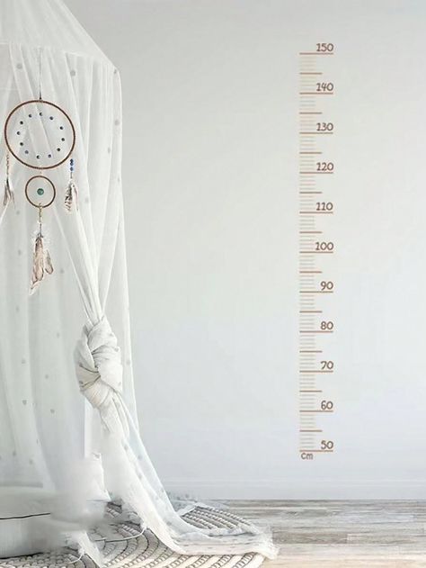 1pc Minimalist Kids Height Growth Measurement Wall Sticker, 50-150cm, Suitable For Home, Room, School Multicolor    PVC     Baby Supplies, size features are:Bust: ,Length: ,Sleeve Length: