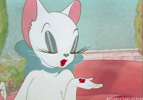 via GIPHY Cartoon Kiss Gif, Blow Kiss Gif, Bubbles Ppg, Mom Cartoon, Cartoon Kiss, Kiss Gif, Valentines Day Cat, Vintage Cartoons, Black Afro