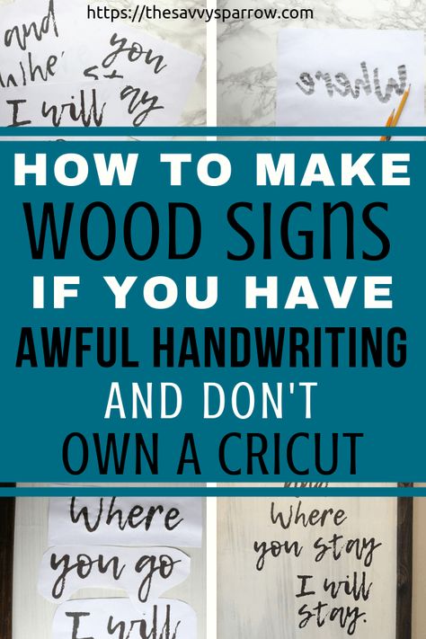 Learn how to make easy DIY wood signs with this DIY wood signs tutorial, perfect for your DIY farmhouse decor! These painted DIY signs are made without fancy stencils or a cricut! Learn how to make your own farmhouse DIY signs for the home using a sharpie marker. These DIY wooden signs with sayings are perfect if you need to decorate a large wall on a budget! Make Your Own Signs Wood Diy, Decoupage Signs Diy, Diy Wall Signs Quote, How To Make Signs On Wood, Diy Wood Signs Rustic, Diy Wooden Wall Art, Cute Sayings For Signs, Sign Painting Ideas, Reclaimed Wood Signs Diy