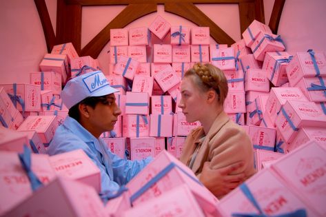 Grand Hotel Budapest, Wes Anderson Color Palette, Tony Revolori, Wes Anderson Aesthetic, Wes Anderson Style, The Grand Budapest Hotel, Wes Anderson Movies, Wes Anderson Films, Audrey Tautou