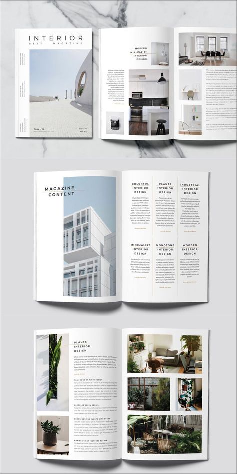 Interior Design Magazine Layout, Portfolio Design Layouts, Design Magazine Layout, Design De Configuration, Design Portfolio Layout, Interior Magazine, Minimalist Presentation, Cereal Magazine, Magazine Layout Inspiration